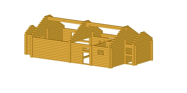 Баня брус 190x200 кедр 45м3 цена 743т.р